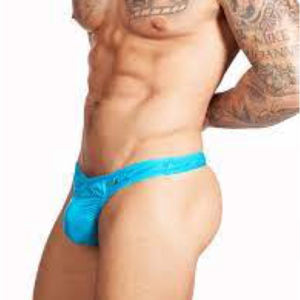 Men's BodyAware RipStop Bundle  Blue Underwear Thong and Brief
